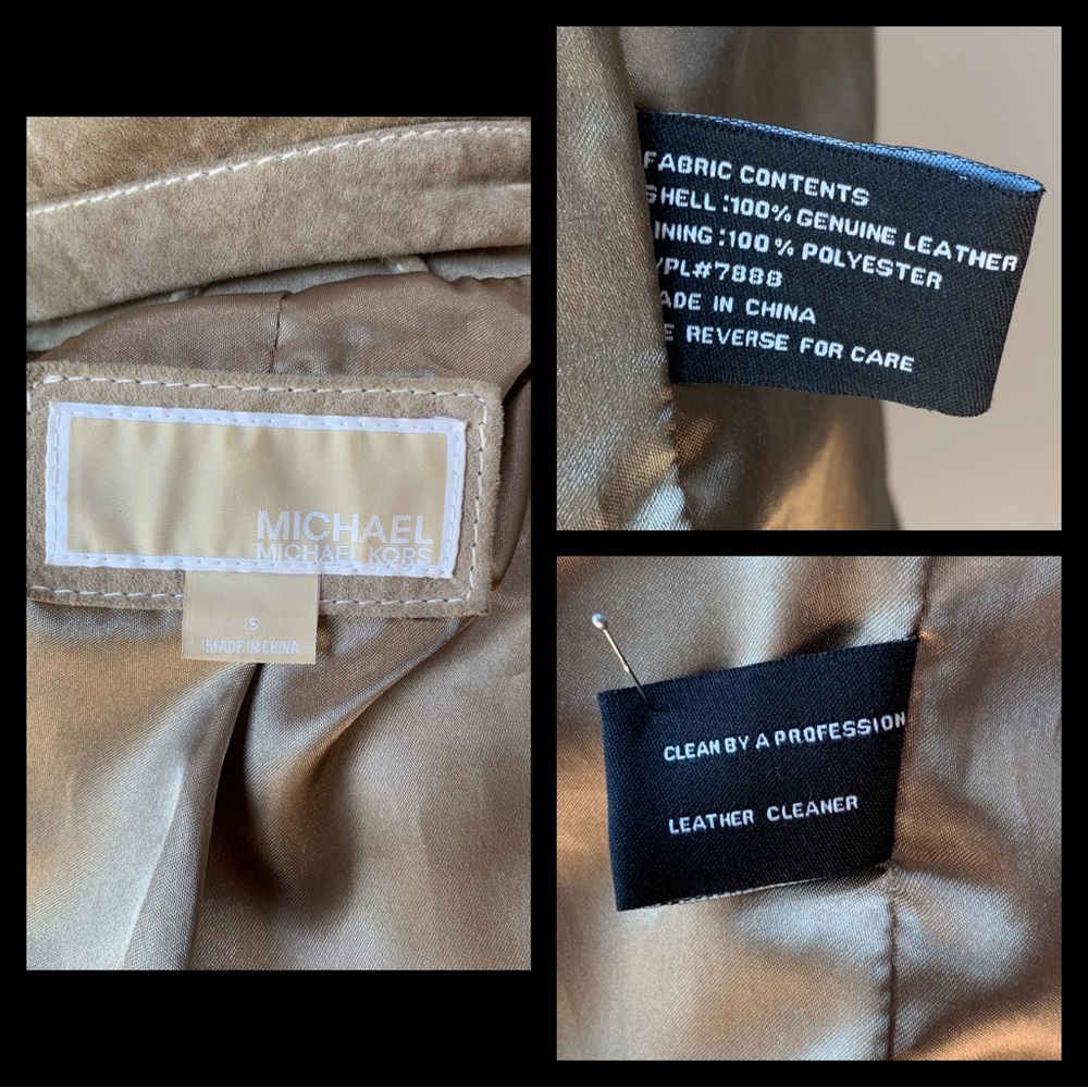 *CLOSET CLOSING* Michael Kors Suede Moto Jacket- Sz Small - Picture 8 of 13